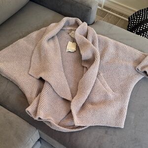 Barefoot Dreams Soft Gray Women's Poncho